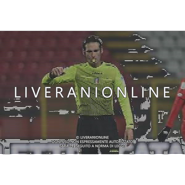 © TVRG l’arbitro Giacomo Camplone Monza vs Vicenza Campionato Serie BKT - 3a giornata Monza 2-12-2020 U-Power Stadium foto Roberto Garavaglia/ag.Aldo Liverani sas