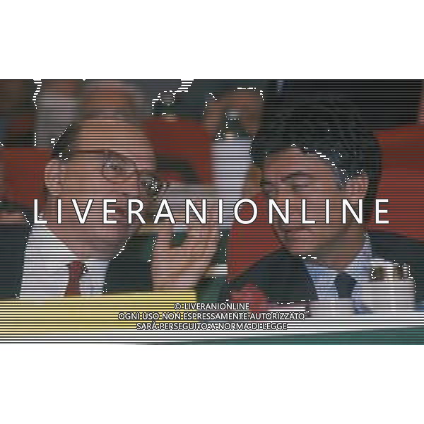 RETROSPETTIVA BETTINO CRAXI POLITICO NELLA FOTO BETTINO CRAXI CON CLAUDIO MARTELLI NELL\'ANNO 1991 AG ALDO LIVERANI SAS   