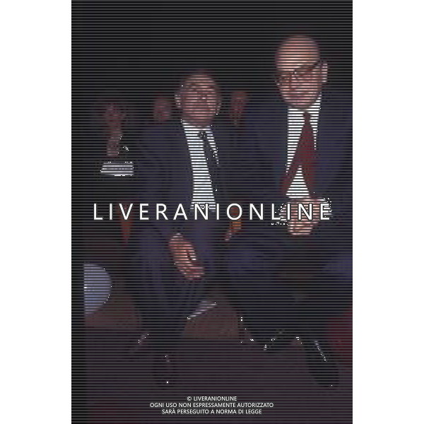 RETROSPETTIVA BETTINO CRAXI POLITICO NELLA FOTO BETTINO CRAXI CON RENATO MASSARI NELL\'ANNO 1989 AG ALDO LIVERANI SAS 