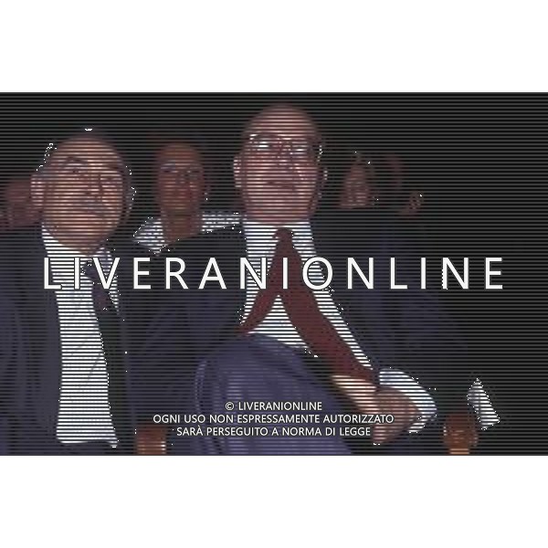 RETROSPETTIVA BETTINO CRAXI POLITICO NELLA FOTO BETTINO CRAXI CON RENATO MASSARI NELL\'ANNO 1989 AG ALDO LIVERANI SAS 