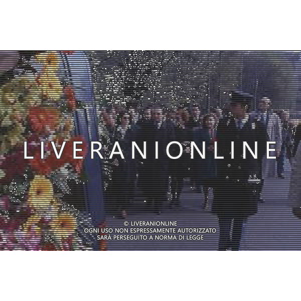 25-03-1992 MILANO FUNERALI DI VITTORIO CRAXI PADRE DI BETTINO CRAXI NELLA FOTO I FUNERALI DI VITTORIO CRAXI A MILANO AG ALDO LIVERANI SAS