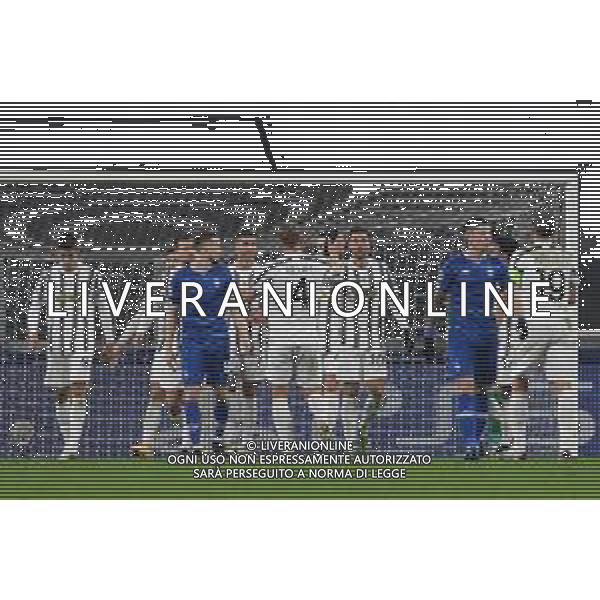 Torino 02.12.2020 Stadio Allianz Stadium ©Viganti/Agenzia Aldo Liverani Juventus vs Dinamo Kiev Champions League 2020/2021 Gruppo G Giornata 5 di 6 Nella foto: esultanza juventus dopo il gol di cristiano ronaldo ©Viganti / AGENZIA ALDO LIVERANI SAS