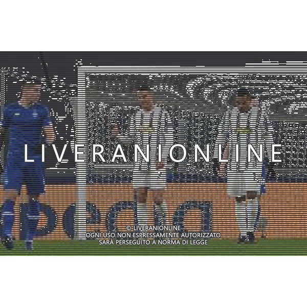 Torino 02.12.2020 Stadio Allianz Stadium ©Viganti/Agenzia Aldo Liverani Juventus vs Dinamo Kiev Champions League 2020/2021 Gruppo G Giornata 5 di 6 Nella foto: esultanza juventus dopo il gol di cristiano ronaldo ©Viganti / AGENZIA ALDO LIVERANI SAS