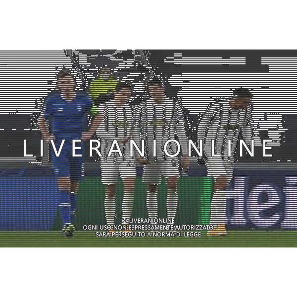 Torino 02.12.2020 Stadio Allianz Stadium ©Viganti/Agenzia Aldo Liverani Juventus vs Dinamo Kiev Champions League 2020/2021 Gruppo G Giornata 5 di 6 Nella foto: esultanza juventus dopo il gol alvaro morata con federico chiesa ©Viganti / AGENZIA ALDO LIVERANI SAS
