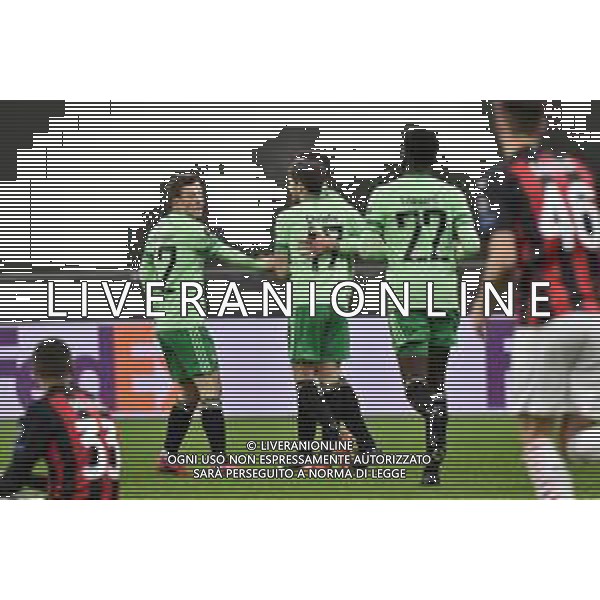 esultanza Celtic dopo il gol dell\'1 a 0 di Tom Rogic Milan vs Celtic UEFA Europa League fase a gironi 5a giornata - gruppo H Milano 03-12-2020 Stadio Giuseppe Meazza - San Siro foto Roberto Garavaglia/ag.Aldo Liverani sas / AGENZIA ALDO LIVERANI SAS