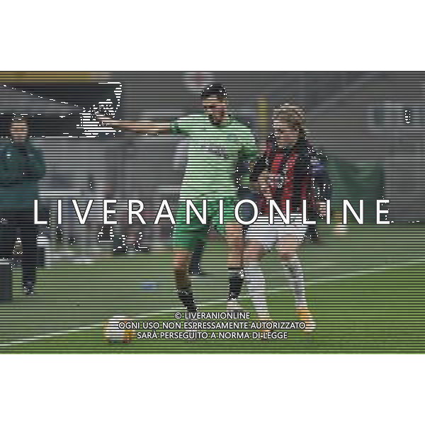 Hatem Elhamed (Celtic) e Jens Petter Hauge (Milan) Milan vs Celtic UEFA Europa League fase a gironi 5a giornata - gruppo H Milano 03-12-2020 Stadio Giuseppe Meazza - San Siro foto Roberto Garavaglia/ag.Aldo Liverani sas