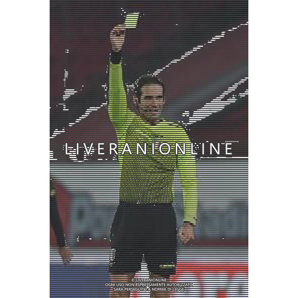 © TVRG l’arbitro Giacomo Camplone di Pescara Monza vs Vicenza Campionato Serie BKT - 3a giornata Monza 2-12-2020 U-Power Stadium foto Roberto Garavaglia/ag.Aldo Liverani sas