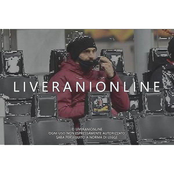Zlatan Ibrahimovc (Milan) a bordo campo per seguire la gara Milan vs Celtic UEFA Europa League fase a gironi 5a giornata - gruppo H Milano 03-12-2020 Stadio Giuseppe Meazza - San Siro foto Roberto Garavaglia/ag.Aldo Liverani sas