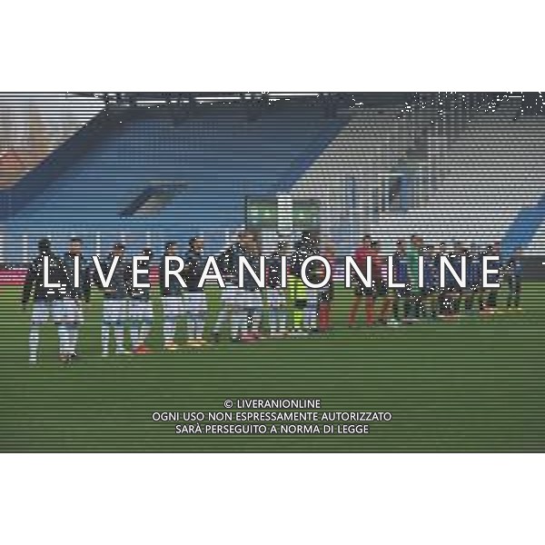 LiveMedia/Gabriele Masotti Spal vs Pisa - Italian Football Championship League BKT 2020/2021, 05 December 2020 Paolo Mazza stadium, ferrara, Italy Photo showing: Players line up @LM/Gabriele Masotti AG ALDO LIVERANI SAS