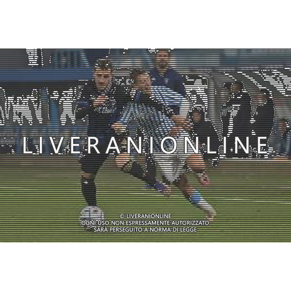 LiveMedia/Gabriele Masotti Spal vs Pisa - Italian Football Championship League BKT 2020/2021, 05 December 2020 Paolo Mazza stadium, ferrara, Italy Photo showing: Francesco Belli (Pisa) and Marco Sala (Spal) @LM/Gabriele Masotti AG ALDO LIVERANI SAS