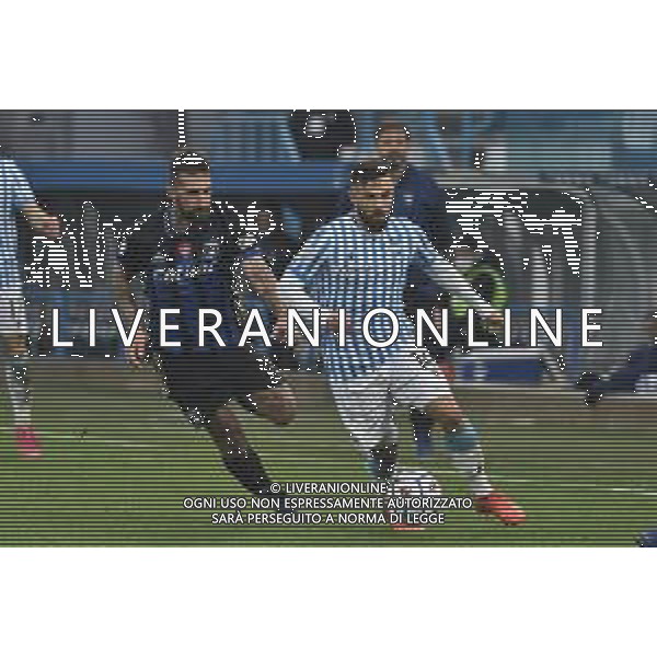 LiveMedia/Gabriele Masotti Spal vs Pisa - Italian Football Championship League BKT 2020/2021, 05 December 2020 Paolo Mazza stadium, ferrara, Italy Photo showing: Antonio Caracciolo (Pisa) and Federico Di Francesco (Spal) @LM/Gabriele Masotti AG ALDO LIVERANI SAS