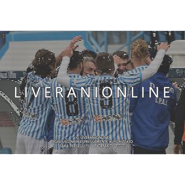LiveMedia/Gabriele Masotti Spal vs Pisa - Italian Football Championship League BKT 2020/2021, 05 December 2020 Paolo Mazza stadium, ferrara, Italy Photo showing: Players of Spal celerates after a goal @LM/Gabriele Masotti AG ALDO LIVERANI SAS