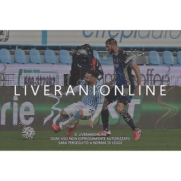 LiveMedia/Gabriele Masotti Spal vs Pisa - Italian Football Championship League BKT 2020/2021, 05 December 2020 Paolo Mazza stadium, ferrara, Italy Photo showing: Eros Pisano (Pisa) makes foul on Federico Di Francesco (Spal) @LM/Gabriele Masotti AG ALDO LIVERANI SAS