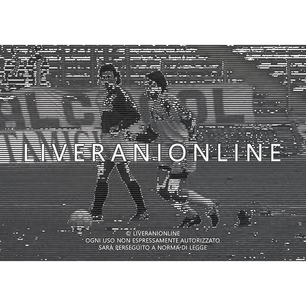 03-02-1991 TORINO CAMPIONATO DI CALCIO SERIE A TORINO BARI 4-0 NELLA FOTO ANTONIO DI GENNARO E GIORGIO BRESCIANI AG ALDO LIVERANI SAS