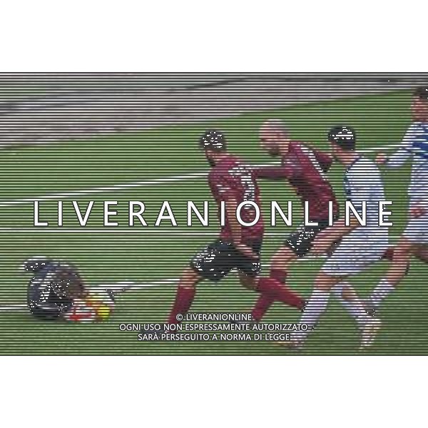 LiveMedia/Fabio Fagiolini Pontedera vs Como - Campionato di Calcio Serie C - Lega Pro 2020/2021, 06 dicembre 2020 Pontedera, Italia Nella foto: Edoardo Sarri (Pontedera) in uscita sui piedi dei difensori @LM/Fabio Fagiolini AG ALDO LIVERANI SAS