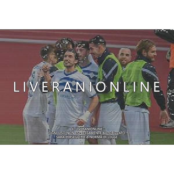 LiveMedia/Fabio Fagiolini Pontedera vs Como - Campionato di Calcio Serie C - Lega Pro 2020/2021, 06 dicembre 2020 Pontedera, Italia Nella foto: Esultanza del Como per il gol del 2 a 1 di Luca Crescenzi @LM/Fabio Fagiolini AG ALDO LIVERANI SAS