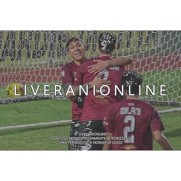 LiveMedia/Fabio Fagiolini Pontedera vs Como - Campionato di Calcio Serie C - Lega Pro 2020/2021, 06 dicembre 2020 Stadio Comunale &#34;Ettore Mannucci&#34;, Pontedera, Italia Nella foto: Esultanza del Pontedera per il pareggio di Christian Tommasini (Pontedera) @LM/Fabio Fagiolini AG ALDO LIVERANI SAS