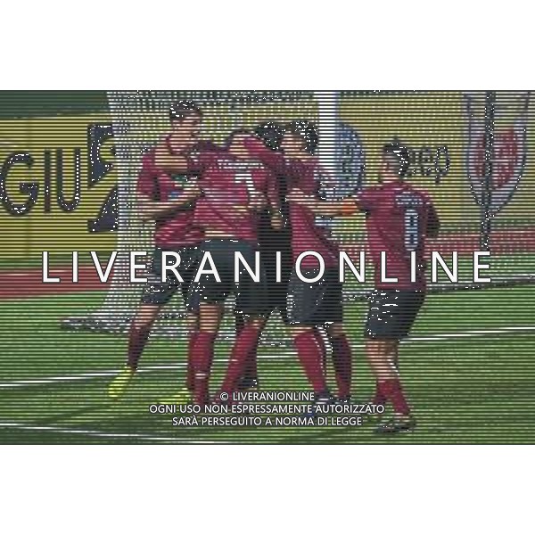 LiveMedia/Fabio Fagiolini Pontedera vs Como - Campionato di Calcio Serie C - Lega Pro 2020/2021, 06 dicembre 2020 Stadio Comunale &#34;Ettore Mannucci&#34;, Pontedera, Italia Nella foto: Esultanza del Pontedera per il pareggio di Christian Tommasini (Pontedera) @LM/Fabio Fagiolini AG ALDO LIVERANI SAS