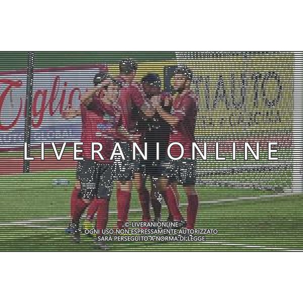 LiveMedia/Fabio Fagiolini Pontedera vs Como - Campionato di Calcio Serie C - Lega Pro 2020/2021, 06 dicembre 2020 Stadio Comunale &#34;Ettore Mannucci&#34;, Pontedera, Italia Nella foto: Esultanza del Pontedera per il pareggio di Christian Tommasini (Pontedera) @LM/Fabio Fagiolini AG ALDO LIVERANI SAS