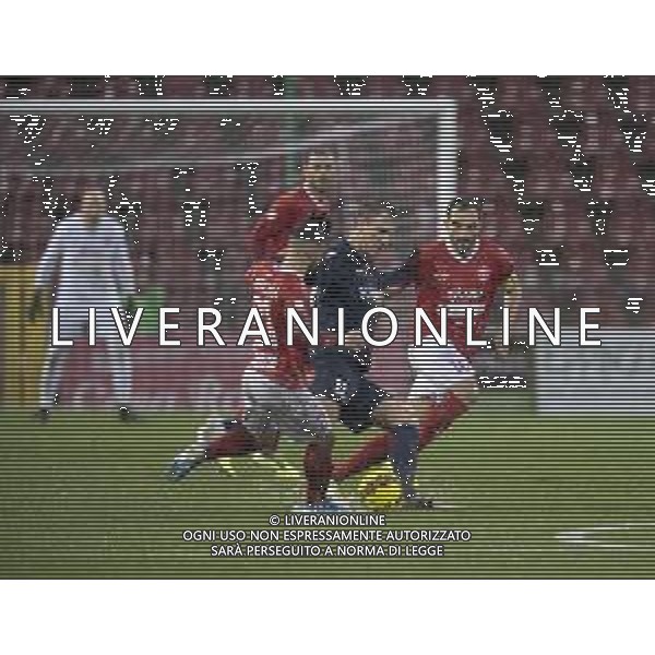TRIESTINA - SAMBENDETTESE CAMPIONATO CALCIO SERIE LEGA PRO 06.12.2020 NELLA FOTO MAXI LOPEZ CON MIRCO PETRELLA E FRANCESCO LODI ©AGENZIA ALDO LIVERANI SAS