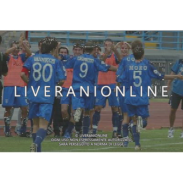 EMPOLI-PARMA COPPA TIM 21/08/2005 NELLA FOTO ABBRACCI EMPOLI AGENZIA ALDO LIVERANI