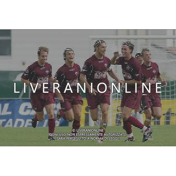 CITTADELLA-LIVORNO COPPA ITALIA TIM 21/08/2005 NELLA FOTO ESULTANZA GIACOBBO AGENZIA ALDO LIVERANI