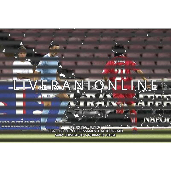 NAPOLI- PIACENZA COPPA ITALIA TIM CUP 21/08/2005 NELLA FOTO SAVINI E STELLA FOTO MOSCA/AGENZIA ALDO LIVERANI