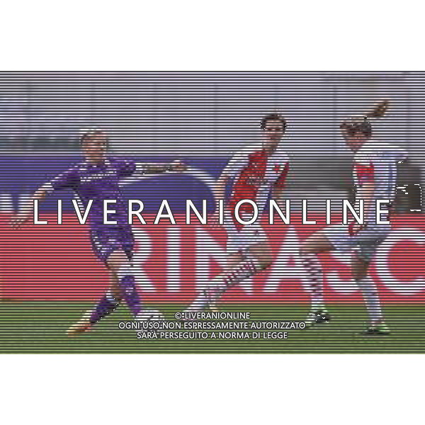 LiveMedia/Lisa Guglielmi Fiorentina Femminile vs Slavia Praga - UEFA Champions League Women football match 2020/2021, 10 December 2020 Artemio Franchi stadium, florence, Italy Photo showing: Lana Clelland (Fiorentina Femminile) and Klara Cahynova (Slavia Praga) @LM/Lisa Guglielmi AG ALDO LIVERANI SAS