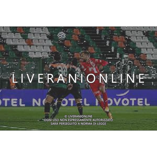 LiveMedia/Ettore Griffoni Venezia FC vs AC Monza - Italian Football Championship League BKT 2020/2021, 11 December 2020 Pier Luigi Penzo stadium, Venice, Italy Photo showing: Header by Christian Gytkjaer (Monza) @LM/Ettore Griffoni AG ALDO LIVERANI SAS