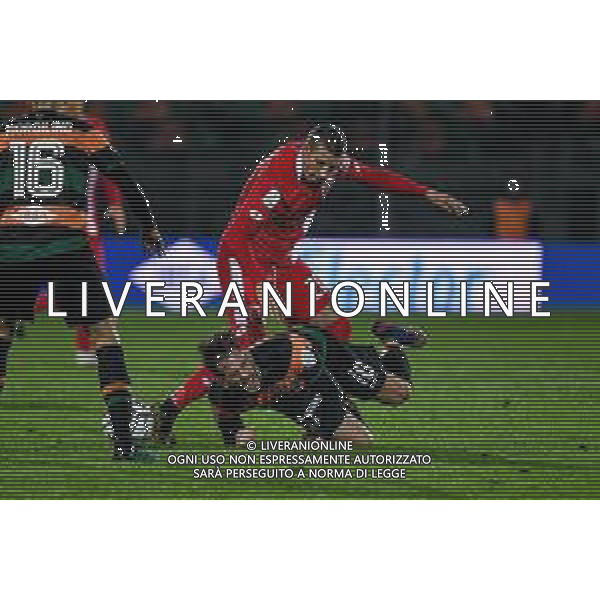 LiveMedia/Ettore Griffoni Venezia FC vs AC Monza - Italian Football Championship League BKT 2020/2021, 11 December 2020 Pier Luigi Penzo stadium, Venice, Italy Photo showing: foul of Antonino Barilla (Monza) on Mattia Aramu (Venezia) @LM/Ettore Griffoni AG ALDO LIVERANI SAS
