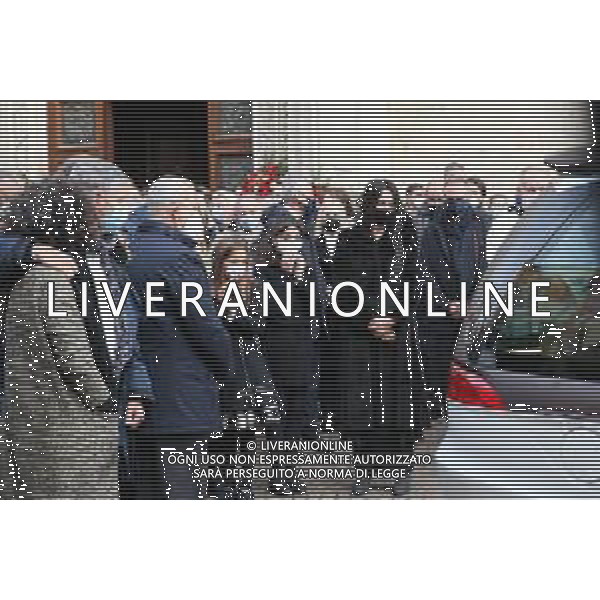 Funerali del Calciatore Paolo Rossi nel Duomo di Vicenza 12.12.2020 nella foto la moglie Federica Cappelletti con le figlie Sofia Elena e Maria Vittoria ©PG/AGENZIA ALDO LIVERANI SAS