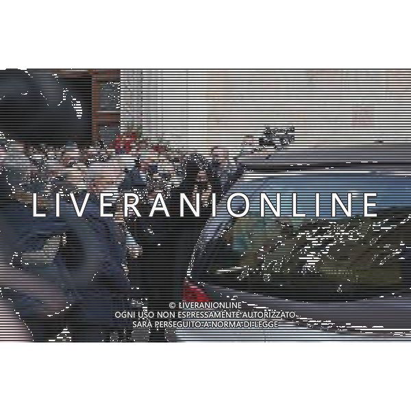 Funerali del Calciatore Paolo Rossi nel Duomo di Vicenza 12.12.2020 nella foto la moglie Federica Cappelletti con le figlie Sofia Elena e Maria Vittoria ©PG/AGENZIA ALDO LIVERANI SAS