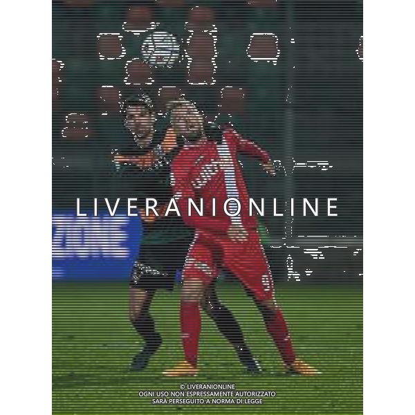 LiveMedia/Ettore Griffoni Venezia FC vs AC Monza - Italian Football Championship League BKT 2020/2021, 11 December 2020 Pier Luigi Penzo stadium, Venice, Italy Photo showing: Christian Gytkjaer (Monza) fights for the ball against Cristian Molinaro (Venezia) @LM/Ettore Griffoni/AGENZIA ALDO LIVERANI SAS