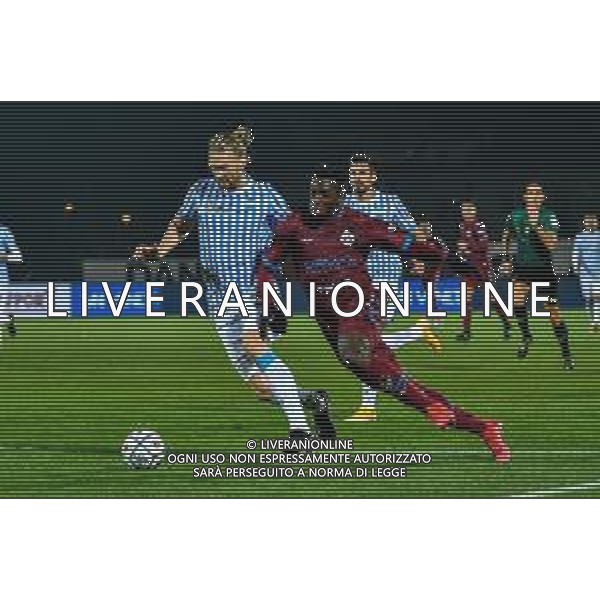 LiveMedia/Alessio Marini Cittadella vs Spal - Italian Football Championship League BKT 2020/2021, 12 December 2020 cittadella (pd), Italy Photo showing: Frank Tsadjout (AS Cittadella) in action and Bartosz Salamon (S.P.A.L.) @LM/Alessio Marini AG ALDO LIVERANI SAS