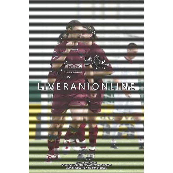 CITTADELLA 21/08/2005 TIM CUP 2005/06 TERZO TURNO CITTADELLA-LIVORNO NELLA FOTO:GIACOBBO ESULTA FOTO PAOLA GARBUIO/ALDO LIVERANI s.a.s