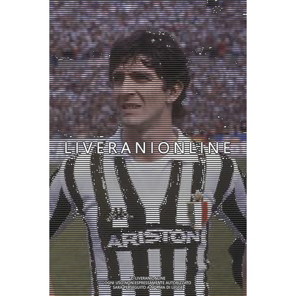 PAOLO ROSSI CALCIATORE - RETROSPETTIVA NELLA FOTO CON LA MAGLIA DELLA JUVENTUS ©ARCHIVIO AGENZIA ALDO LIVERANI SAS