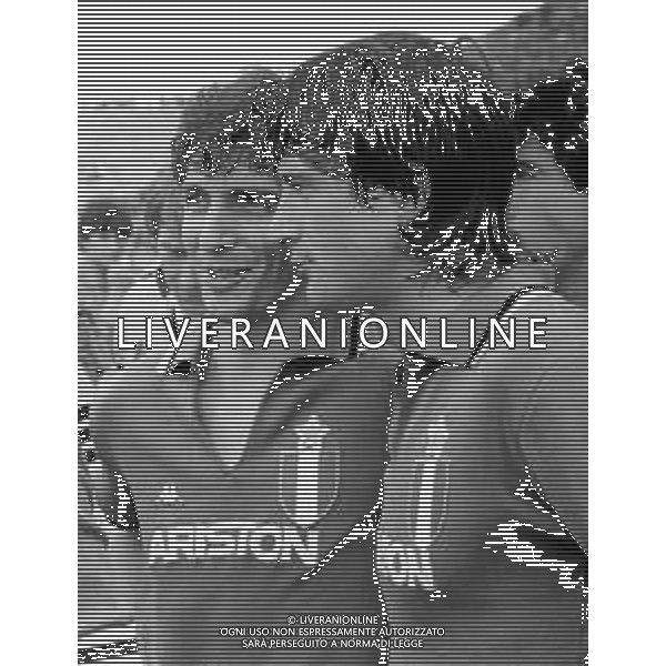 PAOLO ROSSI CALCIATORE - RETROSPETTIVA NELLA FOTO CON LA MAGLIA DELLA JUVENTUS CON CARLO OSTI ©ARCHIVIO AGENZIA ALDO LIVERANI SAS
