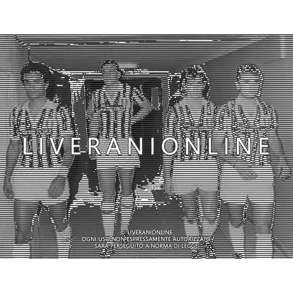 PAOLO ROSSI CALCIATORE - RETROSPETTIVA NELLA FOTO CON LA MAGLIA DELLA JUVENTUS CON CLAUDIO GENTILE, SERGIO BRIO E CESARE PRANDELLI ©ARCHIVIO AGENZIA ALDO LIVERANI SAS
