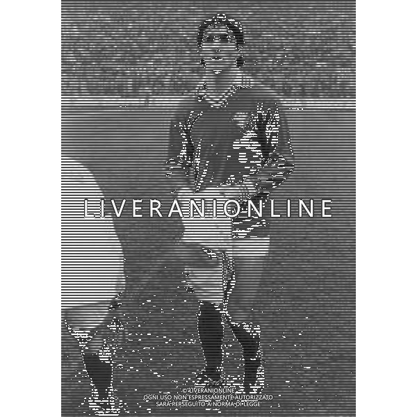 PAOLO ROSSI CALCIATORE - RETROSPETTIVA NELLA FOTO CON LA MAGLIA DEL PERUGIA NEL 1979-1980 ©ARCHIVIO AGENZIA ALDO LIVERANI SAS