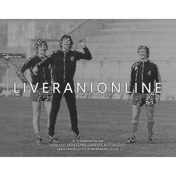 PAOLO ROSSI CALCIATORE - RETROSPETTIVA NELLA FOTO CON LA MAGLIA DEL LANEROSSI VICENZA DURANTE L\'ALLENAMENTO ©ARCHIVIO AGENZIA ALDO LIVERANI SAS