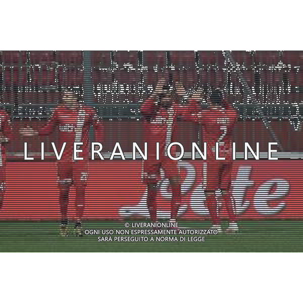 ¬© TVRG esultanza Monza dopo il gol dell\'1 a 0 di Kevin Prince Boateng Monza vs Virtus Entella Campionato Serie BKT - 12a giornata Monza 15-12-2020 U-Power Stadium foto Roberto Garavaglia/ag. Aldo Liverani sas