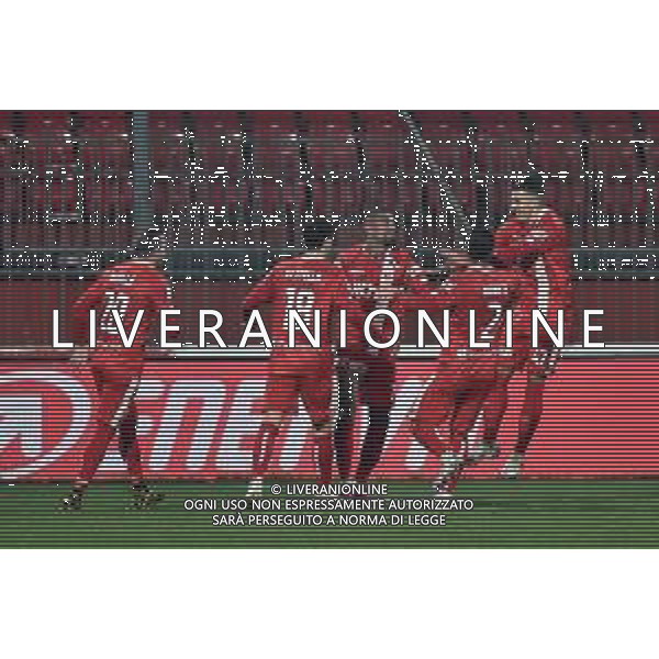 ¬© TVRG esultanza Monza dopo il gol del 2 a 0 di Kevin Prince Boateng Monza vs Virtus Entella Campionato Serie BKT - 12a giornata Monza 15-12-2020 U-Power Stadium foto Roberto Garavaglia/ag. Aldo Liverani sas