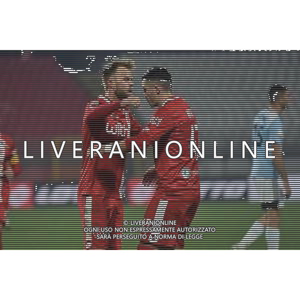 ¬© TVRG esultanza Monza dopo il gol del 3 a 0 di Dany Mota Carvalho Monza vs Virtus Entella Campionato Serie BKT - 12a giornata Monza 15-12-2020 U-Power Stadium foto Roberto Garavaglia/ag. Aldo Liverani sas