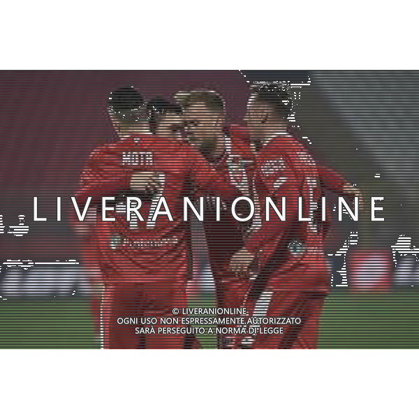 ¬© TVRG esultanza Monza dopo il gol del 3 a 0 Dany Mota Carvalho Monza vs Virtus Entella Campionato Serie BKT - 12a giornata Monza 15-12-2020 U-Power Stadium foto Roberto Garavaglia/ag. Aldo Liverani sas