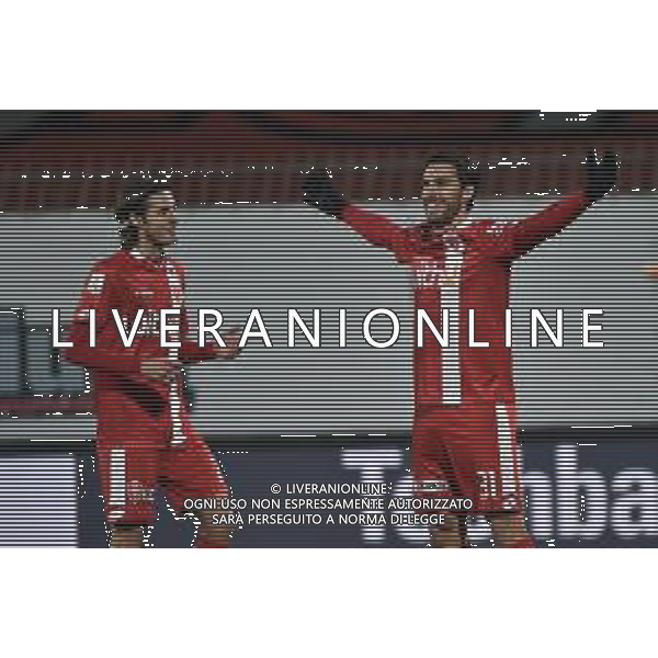 © TVRG Mario Sampirisi (Monza) DX esulta dopo il gol del 4 a 0 Monza vs Virtus Entella Campionato Serie BKT - 12a giornata Monza 15-12-2020 U-Power Stadium foto Roberto Garavaglia/ag. Aldo Liverani sas