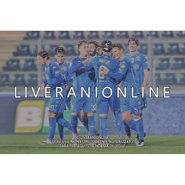 LiveMedia/Lisa Guglielmi Empoli vs Cremonese - Campionato di Calcio Serie BKT 2020/2021, 15 dicembre 2020 Empoli, Italia Nella foto: Esultanza Empoli @LM/Lisa Guglielmi AG ALDO LIVERANI SAS