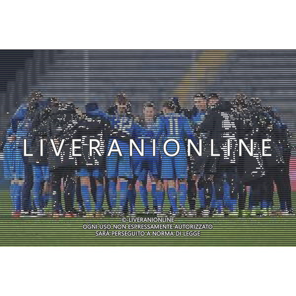 LiveMedia/Lisa Guglielmi Empoli vs Cremonese - Campionato di Calcio Serie BKT 2020/2021, 15 dicembre 2020 Empoli, Italia Nella foto: I giocatori dell\'Empoli festeggiano la vittoria @LM/Lisa Guglielmi AG ALDO LIVERANI SAS