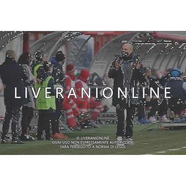 LiveMedia/Ettore Griffoni LR Vicenza vs Ascoli Calcio FC - Italian Football Championship League BKT 2020/2021, 19 December 2020 Romeo Menti stadium, vicenza, Italy Photo showing: Valerio Bertotto (coach Ascoli Calcio) @LM/Ettore Griffoni AG ALDO LIVERANI SAS