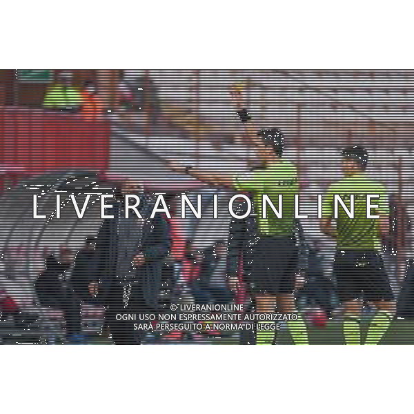 LiveMedia/Ettore Griffoni LR Vicenza vs Ascoli Calcio FC - Italian Football Championship League BKT 2020/2021, 19 December 2020 Romeo Menti stadium, vicenza, Italy Photo showing: The bench of Ascoli Calcio cautioned by the referee Marchetti @LM/Ettore Griffoni AG ALDO LIVERANI SAS
