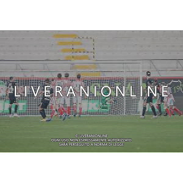 LiveMedia/Ettore Griffoni LR Vicenza vs Ascoli Calcio FC - Italian Football Championship League BKT 2020/2021, 19 December 2020 Romeo Menti stadium, vicenza, Italy Photo showing: Emanuele Padella (Vicenza) scores a goal of 2-1 @LM/Ettore Griffoni AG ALDO LIVERANI SAS